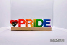 Load image into Gallery viewer, Once Resin Pride Wood Stand
