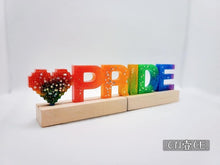 Load image into Gallery viewer, Once Resin Pride Wood Stand
